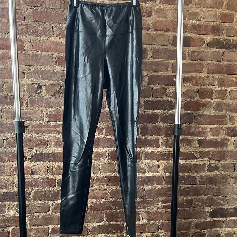 Aritzia Black Leather Look Leggings - Picture 4 of 6